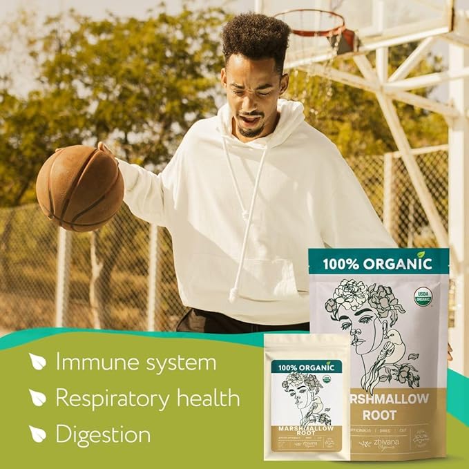 Super Value Pack 5 LB - Marshmallow Root Tea - Throat, Gut Lining, Digestion Support - Antioxidant Properties - Bloomnest