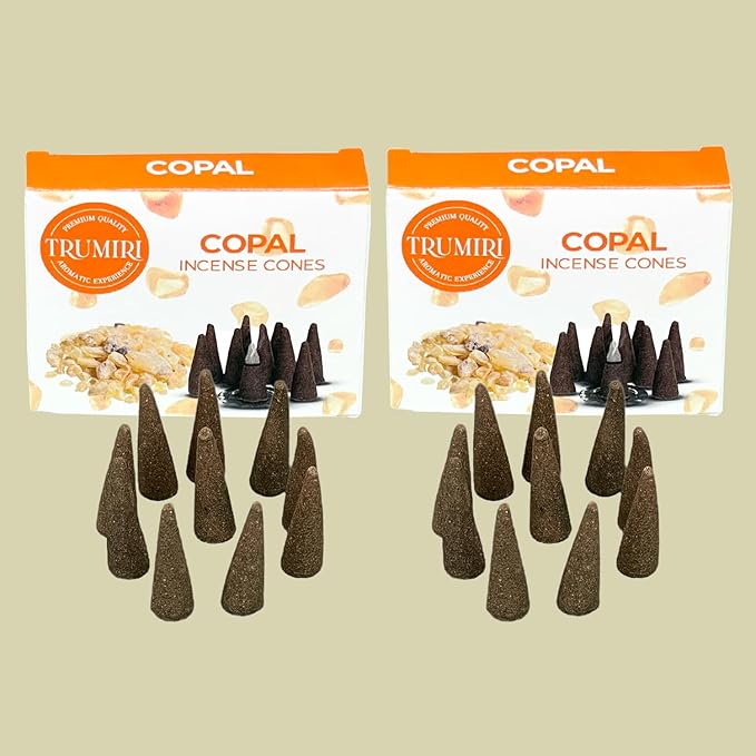 Copal Incense Cones - 60 Pack (10 Cones Each) - Scented Incense TRUMIRI