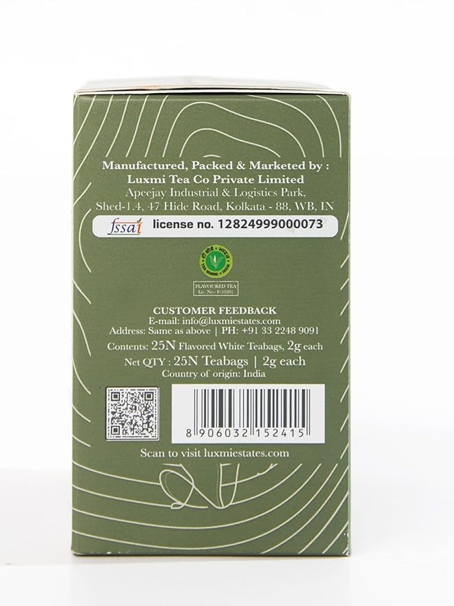 Luxmi Estates Lavender Valley Organic Lavender Tea (25 Tea Bags) Low Caffeine Tea Bags For Sleep, Relaxing, Calming, and Stress Relief, With Certified Organic Darjeeling Makaibari White Tea - Bloomnest
