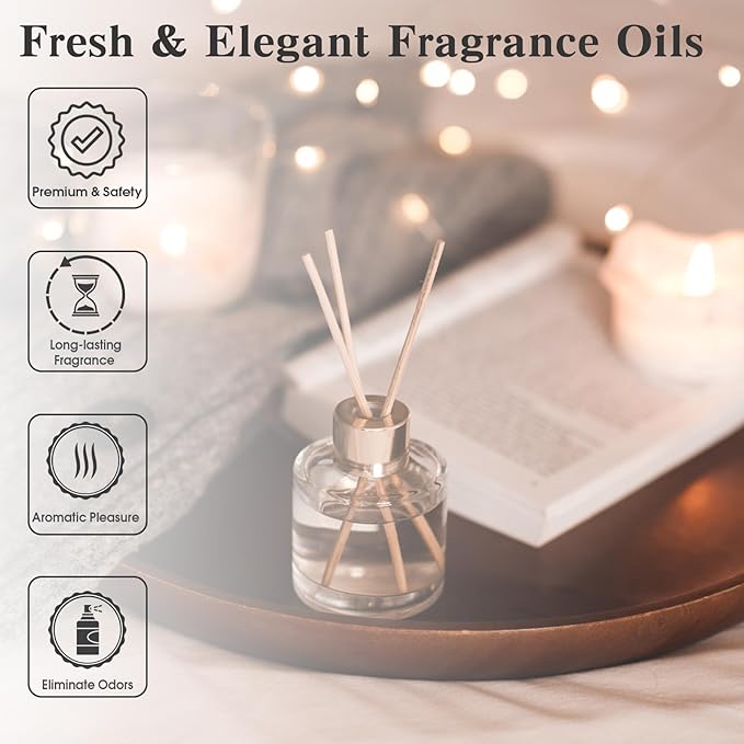 PHATOIL Fireplace Embrace of Warmth Fragrance Oils for Aromatherapy, 3.38FL.OZ Diffuser Oils for Home, Perfect for Aromatherapy, Humidifiers, Yoga, DIY Candle and Soap Making - 100ml - Bloomnest