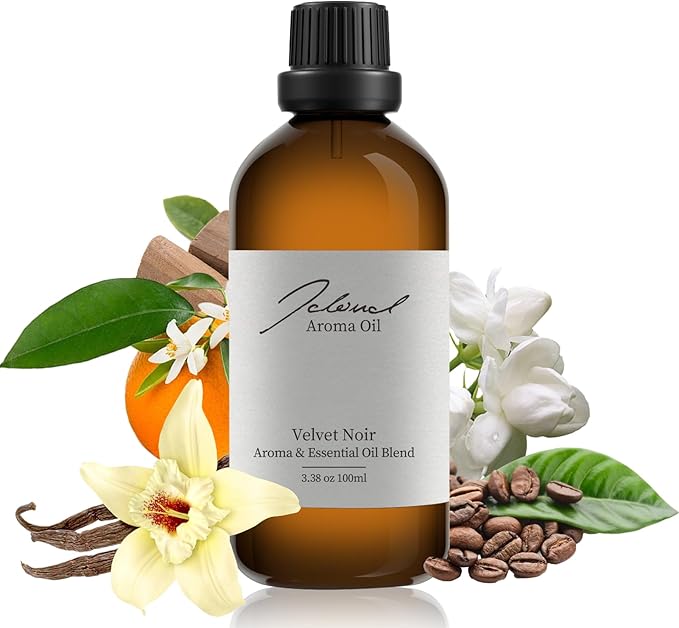 JCLOUD Velvet Noir Essential Oil for Scent Air Machine | Home Luxury and Hotel Scents for Diffuser - Pure Aromatherapy Diffuser Oil with Blackcurrant, Jasmine and Musk - 100mL JCLOUD
