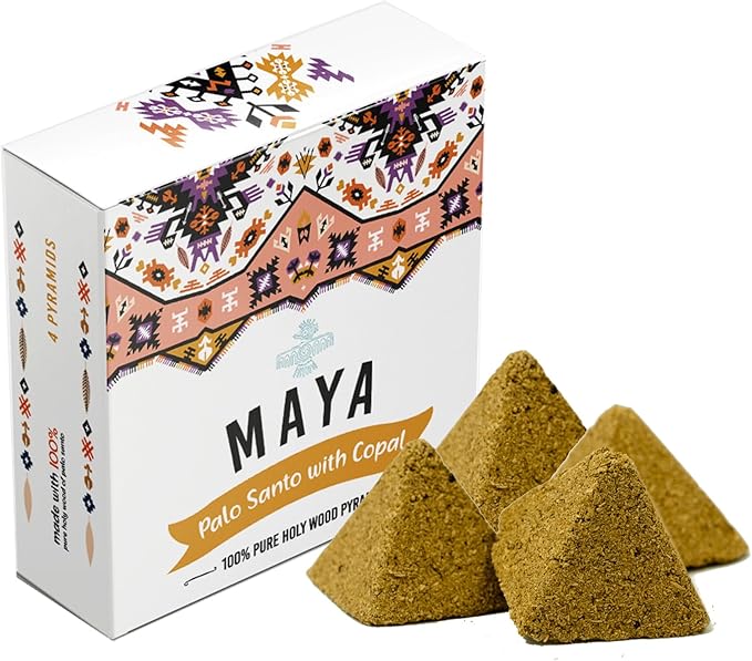 SOUL STICKS Maya Palo Santo Pyramid Incense Made from Powder for Cleansing Aromatherapy Spiritual Healing (Copal) SoulSticks
