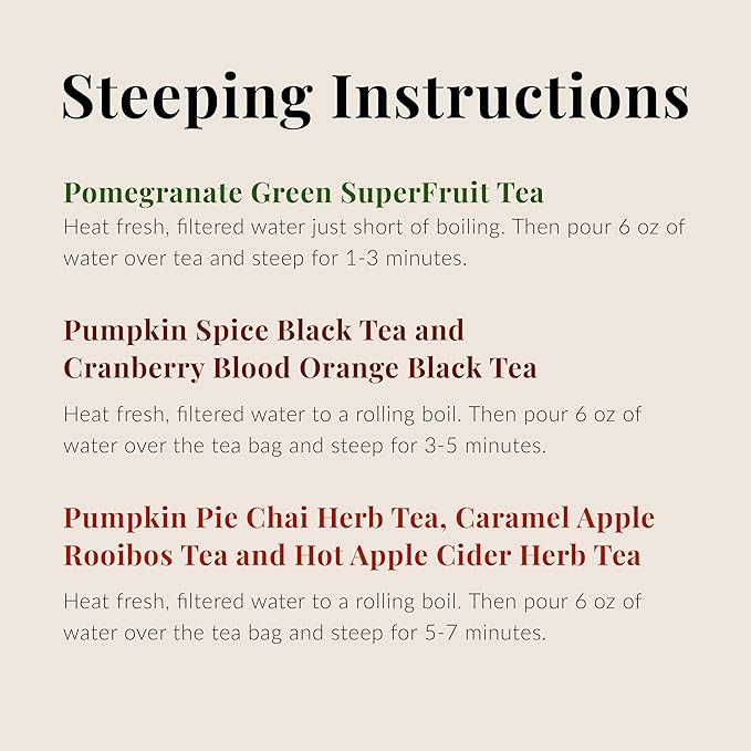 The Republic of Tea: Fall Harvest Tea Assortment Cube, 24 Tea Bags - Bloomnest