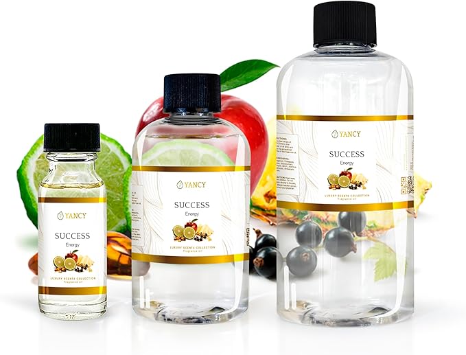 YANCY Success Luxury Collection Fragrance Oil (4 oz), Bold Motivating Aroma, Ideal for Diffusers, Oil Burners & Aroma Lamps, Empowering Fragrance for Daily Drive YancySpa