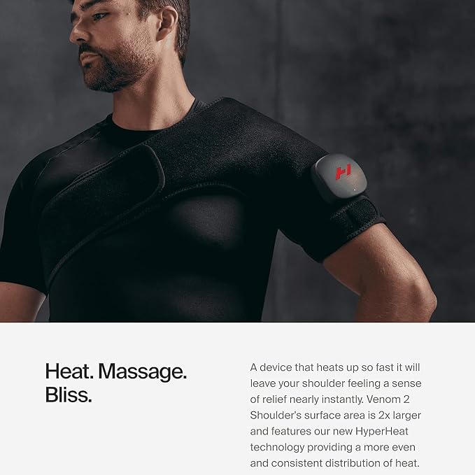 Hyperice Venom 2 - Advanced Heat + Vibration Wrap (Right Shoulder) - FSA or HSA Approved - Bloomnest
