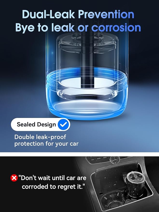 Ceeniu Smart Car Air Fresheners, New Smell Experience By Ultrasonic mist, Auto On/Off, Natural Fragrance Lasts for 4 Months, Adjustable, Built-in Battery Car freshener - Bloomnest