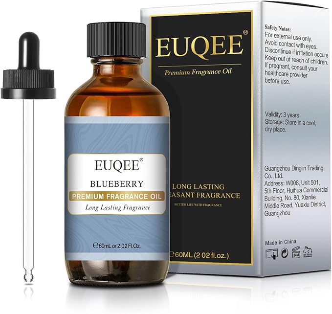 EUQEE Blueberry Fragrance Oil, Premium Fragrance Essential Oil with Glass Dropper for Diffusers, Candle & Soap Making (2.02 Fl oz/60 ml) - Bloomnest