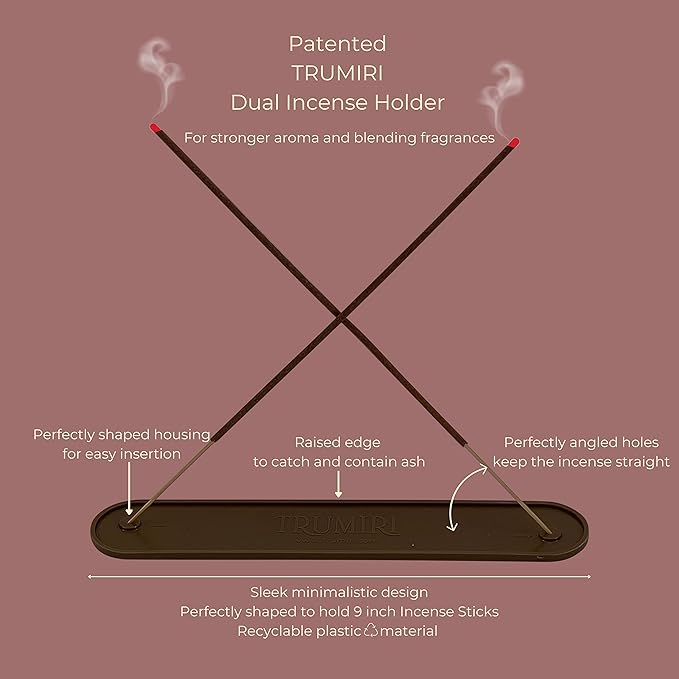 Gourmet Incense Sticks Variety Pack - 120 Insence-Sticks (6 Incents x 20 Insense) - Cinnamon Vanilla Coffee Chocolate - Natural Inscents-Sticks Non Toxic Inciensos + Incense Holder for Fall Christmas - Bloomnest