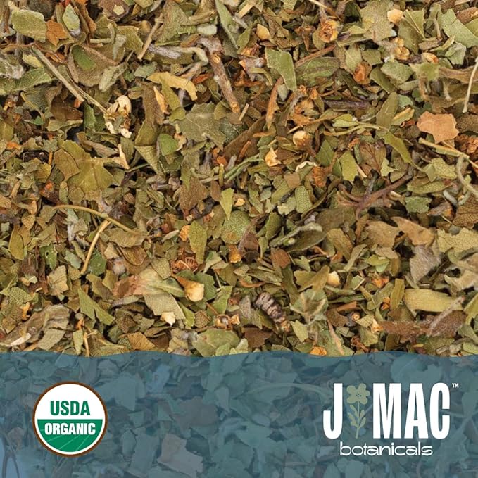 J MAC BOTANICALS Organic Hawthorn Leaves and Flower (8 oz) Dried Hawthorne leaf tea - Bloomnest