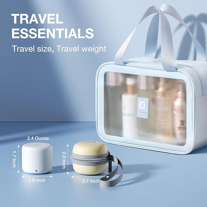 Portable Sound Machine + Travel Case, Mini White Noise Machine for Sleeping & Travel Case - Bloomnest