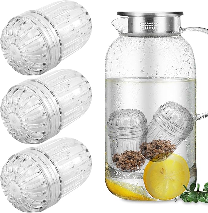 3PCS Clear Fruit Infuser, Tea Infuser for Wide Mouth Bottles, Tea Strainer Tennis Ball Compatible with Stanley,Hydro Flask, Iron Flask,Takeya, - Bloomnest
