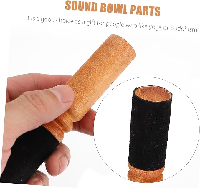 Beaupretty Singing Bowl Mallet Stick for Meditation Nepalese Buddha Striker for Sound Healing and Relaxation Durable PU Material Creates Melodious Sound - Bloomnest