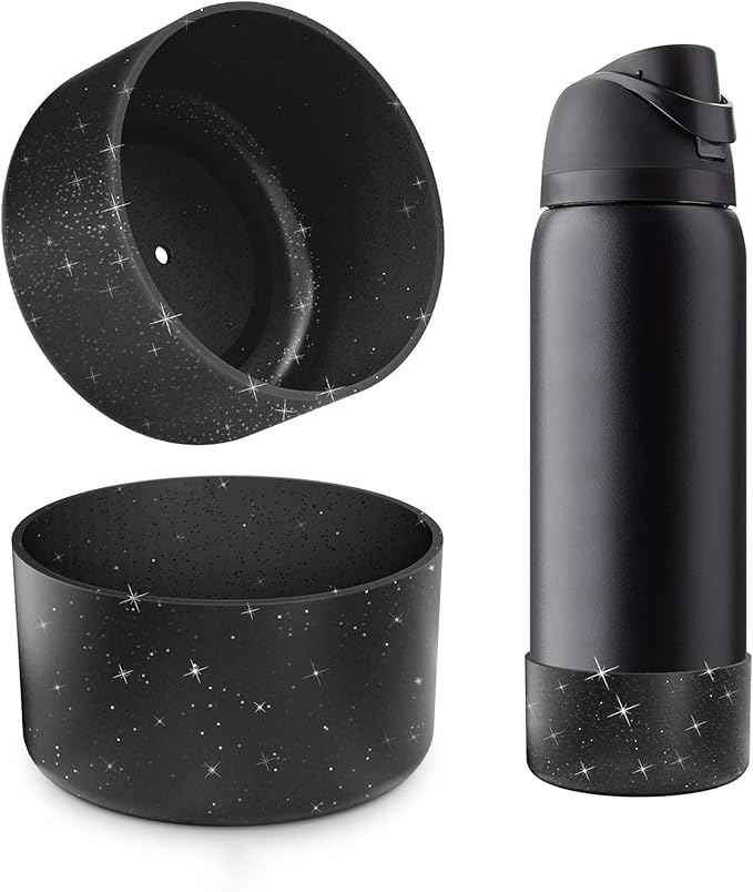 Silicone Boot for Owala Water Bottle 24 oz 32 oz 40 oz, Anti-Slip Protective Sleeve for FreeSip/Twist/Flip Stainless Steel Water Bottles Accessories BEONSKY