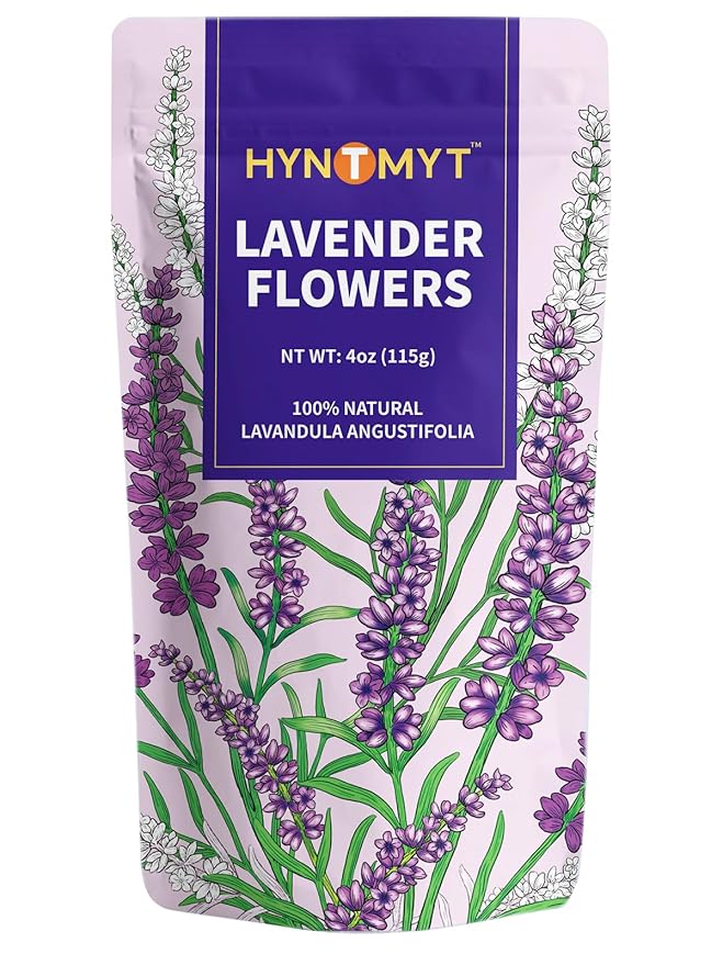 HYNTMYT Lavender Tea, Food Grade Lavender Herbal Tea, Natural Dried Lavender Buds for Tea, Baking, Lemonade, Fresh Aroma, 115g - Bloomnest