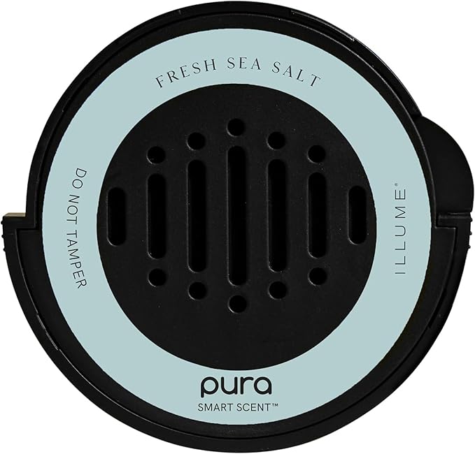 Pura Car Scent Refill - Fragrance for Pura Car Diffuser - Clean & Safe Luxury Diffuser Scent - Long-Lasting Fragrance for 30 Days of Aroma - Fresh Sea Salt - Bloomnest