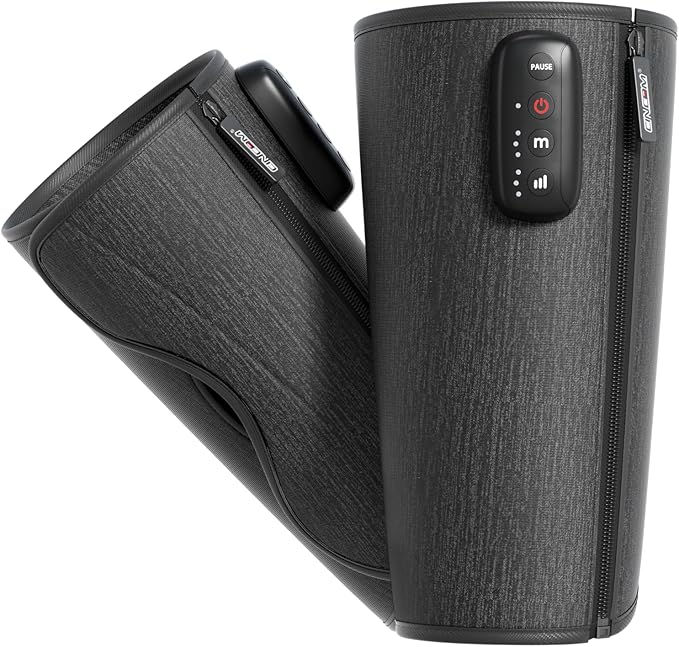 CINCOM Cordless Calf Massager for Circulation, Leg Compression Massager for Calf, Rechargeable Leg Massage with 3 Intensities 3 Modes for Pain Relief, Gifts for Women Men - Bloomnest