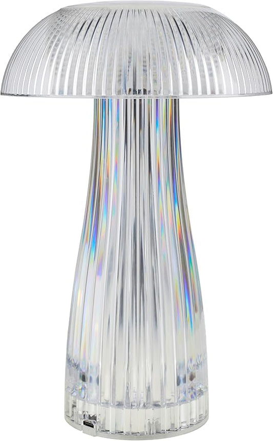 Mark&Day Table Lamps, Liani Traditional Clear Bedside Table Lamp for Nightstand Bedroom, Living Room or Office (10" H x 6" W x 6" D) - Bloomnest