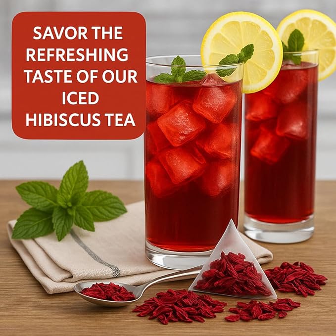 Tozzy Organic Hibiscus Tea – 100 Count, Plant-Based Pyramid Tea Bags - Bloomnest