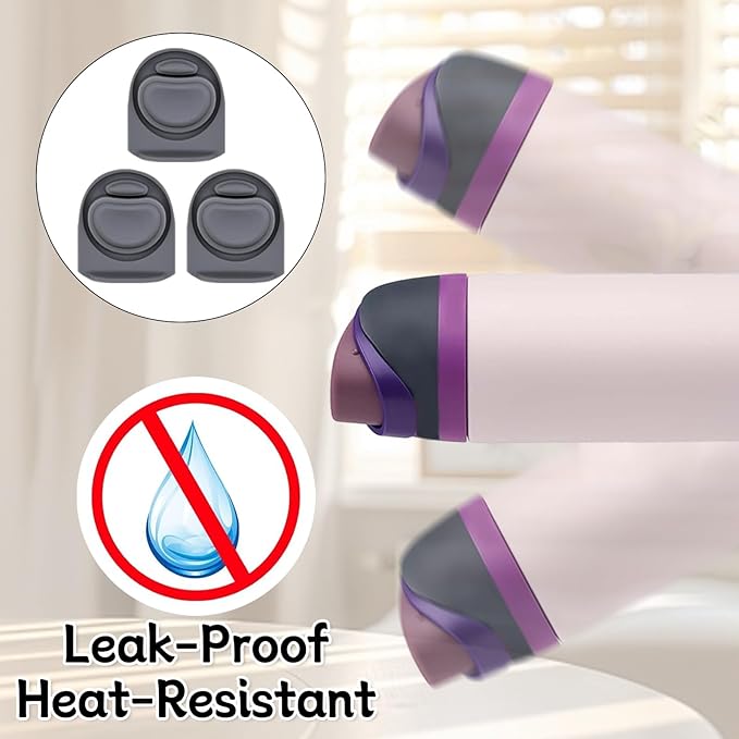 3pcs Replacement Rubber Stopper Seal Compatible with Owala FreeSip 24oz 32oz,Water Bottle Lid Cap Silicone Seal Parts for Owala 16/19/24/32/40oz Spout Gasket Mouthpiece Piece Accessories F1 Frokolla