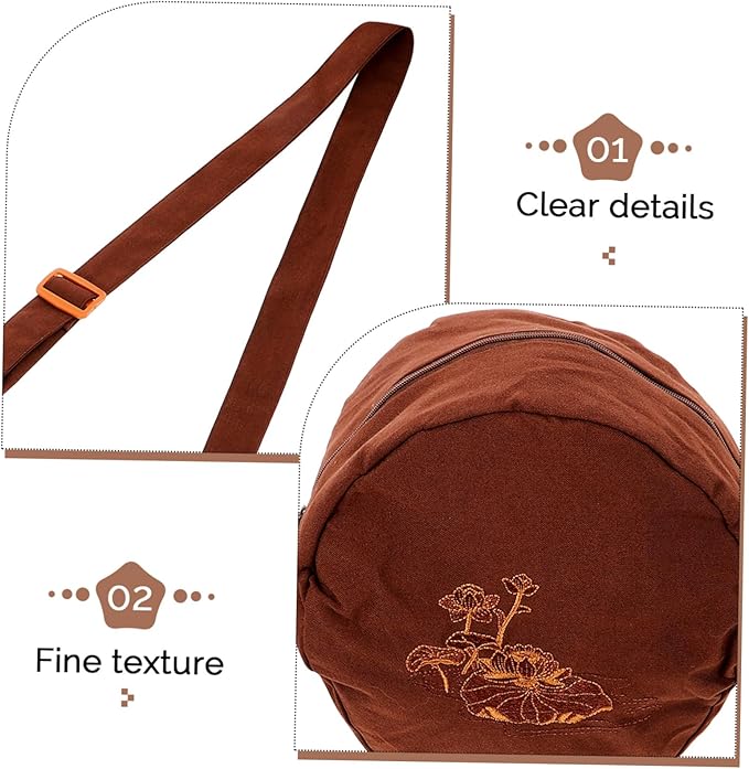 BESPORTBLE Portable Meditation Singing Bowl Bag Durable Storage Pouch for Tibetan Bowls Lightweight and Convenient for Travel Friends and Family - Bloomnest