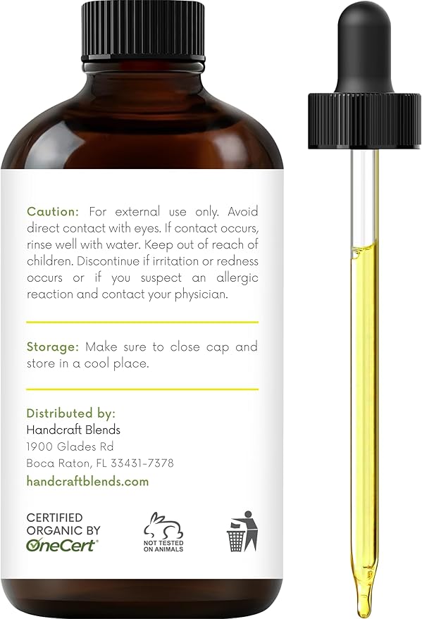 Handcraft Blends Organic Lemon Essential Oil – 1 Fl Oz – 100% Pure and Natural – Premium Grade Essential Oil for Diffuser and Aromatherapy HandcraftBlends