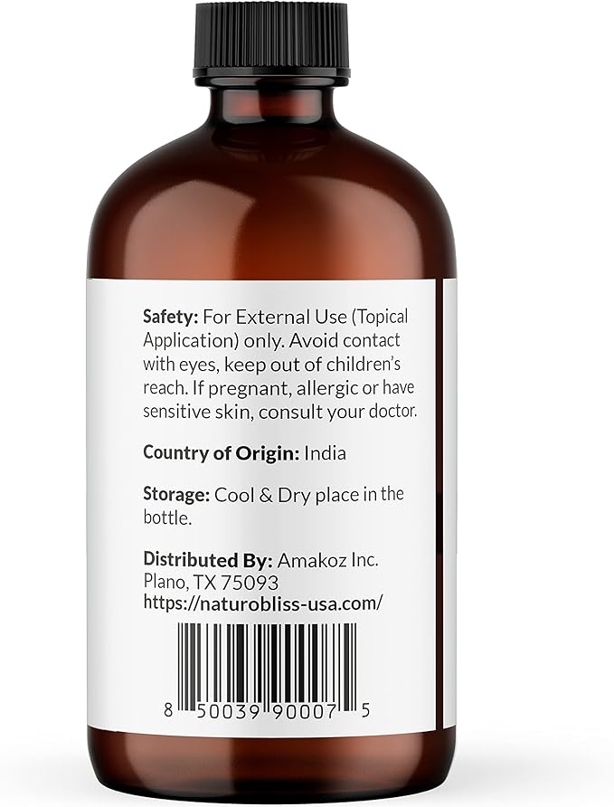 NaturoBliss 100% Pure Basil Essential Oil Therapeutic Grade Premium Quality (4 fl. oz) with Glass Dropper, Perfect for Aromatherapy - Bloomnest