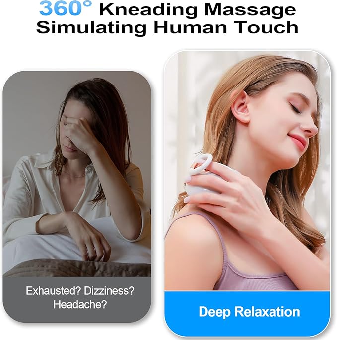 Electric Scalp Massager Head Massager Scalp Stress Relax, Portable Handheld Head Massager with Kneading, Vibration Modes and Deep Clean Care - Gift for Men, Women Dad Mom Green Bloomnest