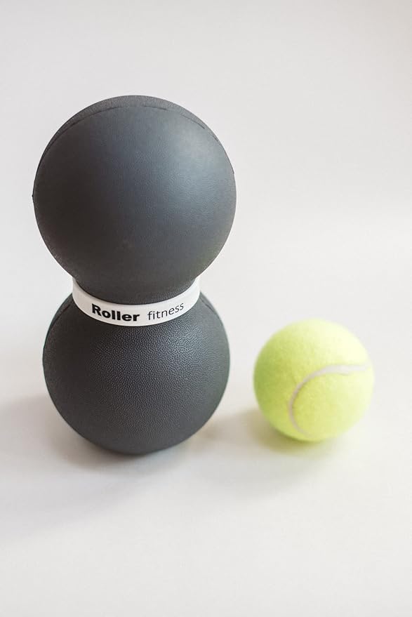 Roller Fitness Infinity Roller, Peanut Foam Roller, Large 8-Inch Double Massage Ball Exercise Roller (Gray - Soft) - Bloomnest