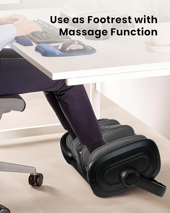 COMFIER Shiatsu Foot Massager Machine, Foot Calf Massager with Heat, Squeeze & Vibration Massage, Remote Control, UP to Men Size 14