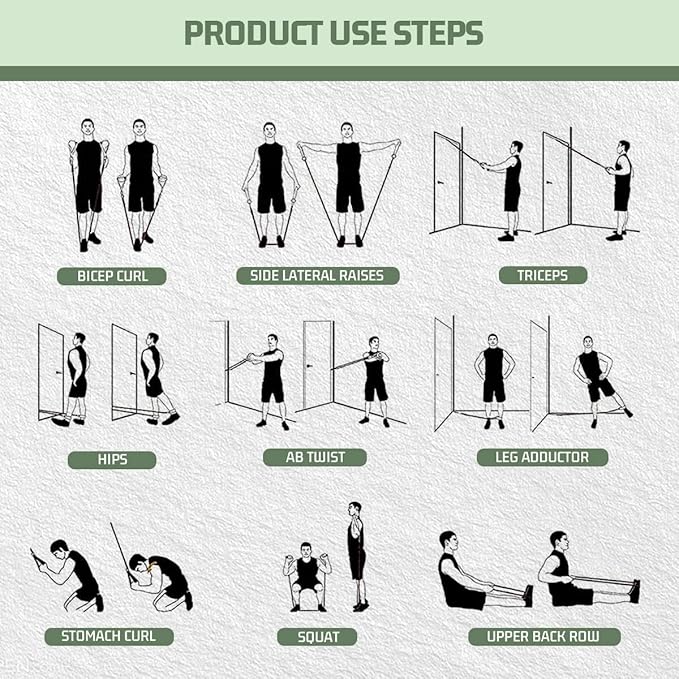 VEICK Resistance Bands, Exercise Bands, Workout Bands, Resistance Bands for Working Out with Handles for Men and Women, Exercising Bands for Fitness Weights Work Out at Home - Bloomnest