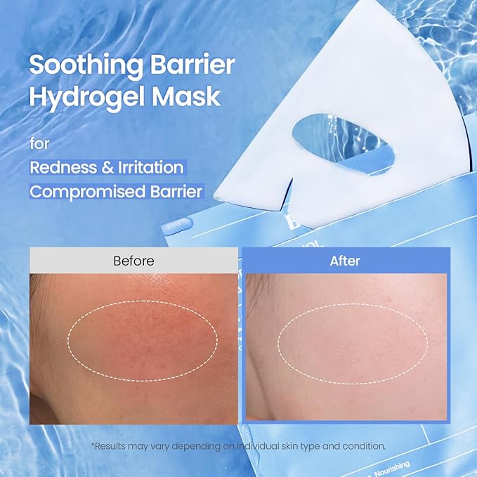 BIODANCE Hydro Cera-nol Real Deep Mask, Hydrating Overnight Hydrogel Mask, Moisturizing, Redness Reducing, Quick Soothing, Korean Skin Care, Valentines Day Gifts for Her |1.19oz(34g) x4ea - Bloomnest