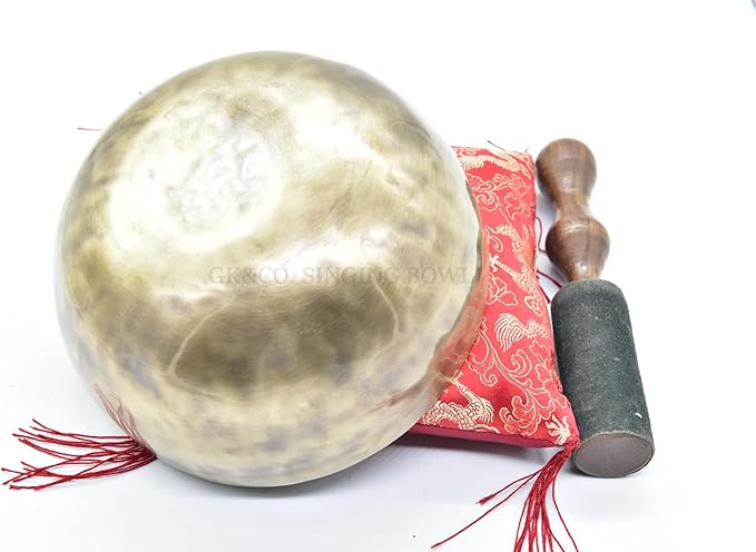 7" Tibetan Singing Bowl ~ Handmade ~ Superb Chakra Bowl for Meditation, Yoga,Healing, Mindfulness, Relaxation ~ Cushion & Mallet Included - Bloomnest