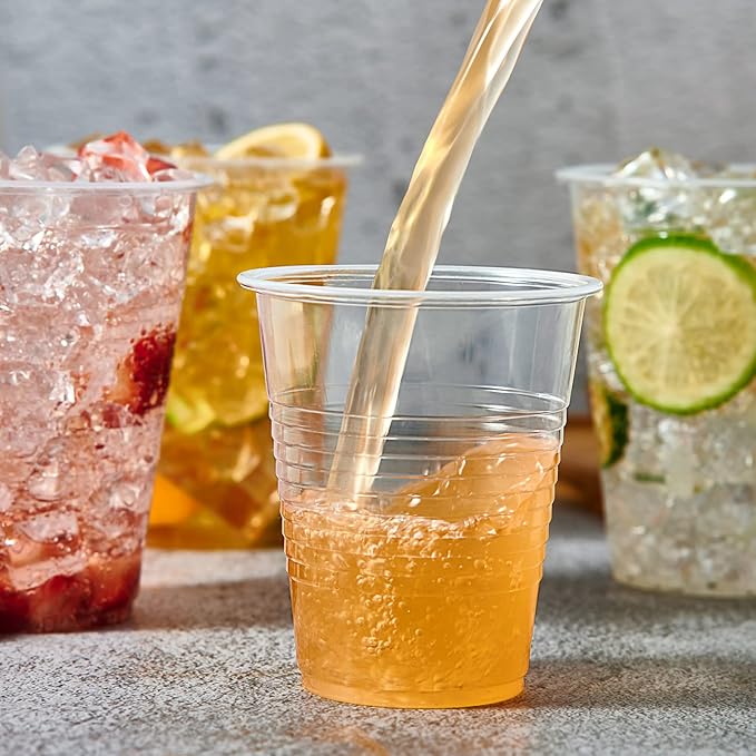 Lilymicky 450 Pack 12 oz Clear Plastic Cups, Cold Disposable Plastic Drinking Cups for Parties, Picnic, BBQ, Travel, and Events - Bloomnest