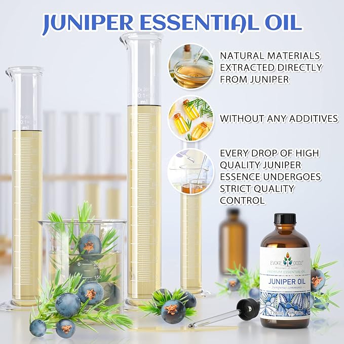 EVOKE OCCU Juniper Berry Essential Oil for Relaxation Clean Massage, Add to Diffuser and lotions - 4 Fl Oz - Bloomnest