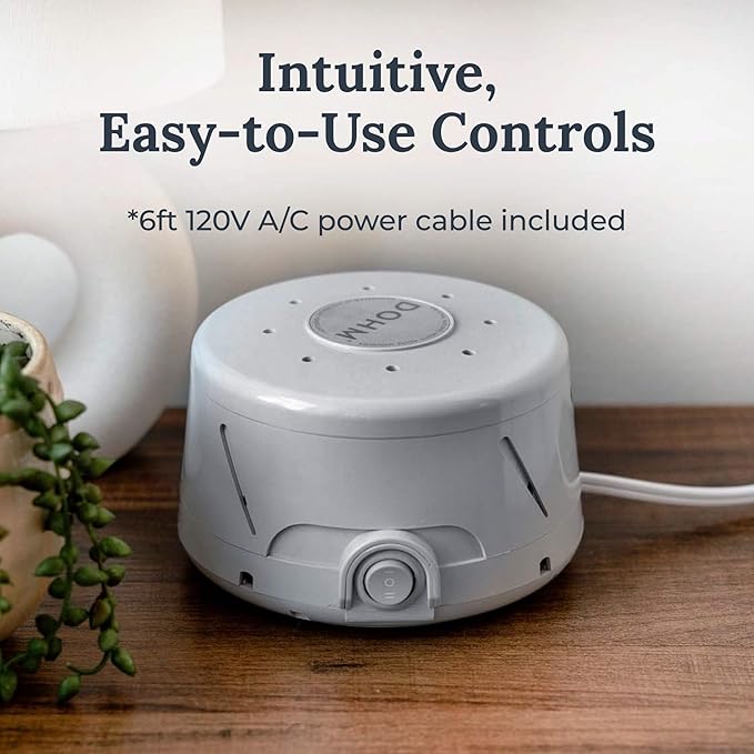 Yogasleep Dohm Classic (Gray) The Original White Noise Machine, Soothing Natural Sound from A Real Fan, Noise Cancelling for Office Privacy, Travel & Meditation, Sleep Therapy for Adults & Baby - Bloomnest