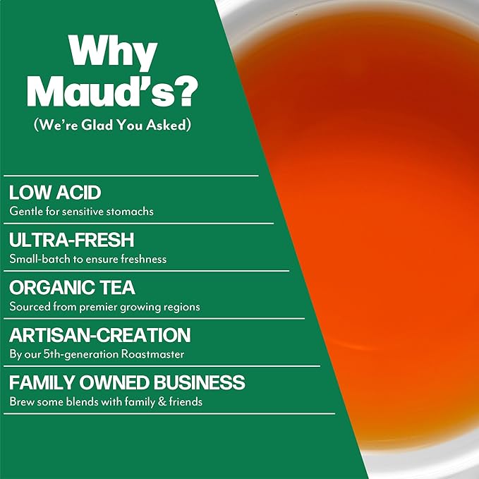 Maud's Organic Chamomile Lavender & Organic Peppermint Tea Bundle, 48 ct, Recyclable Single Serve Pods – 100% Gourmet Blended Tea Leaves, Compatible with Keurig K Cups Maker - Bloomnest