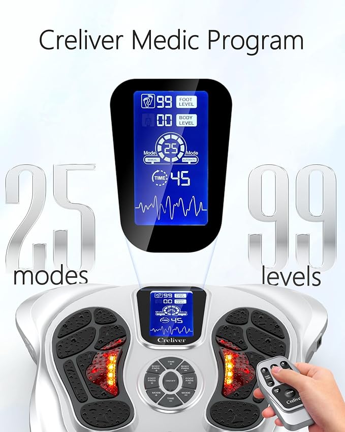 Creliver Foot Massager for Neuropathy Pain Relief for Feet and Legs, EMS TENS Unit - Nerve Muscle Circulation Stimulator with Electrode Pads, FSA Eligible Items Only List, HSA Store Eligible Items - Bloomnest