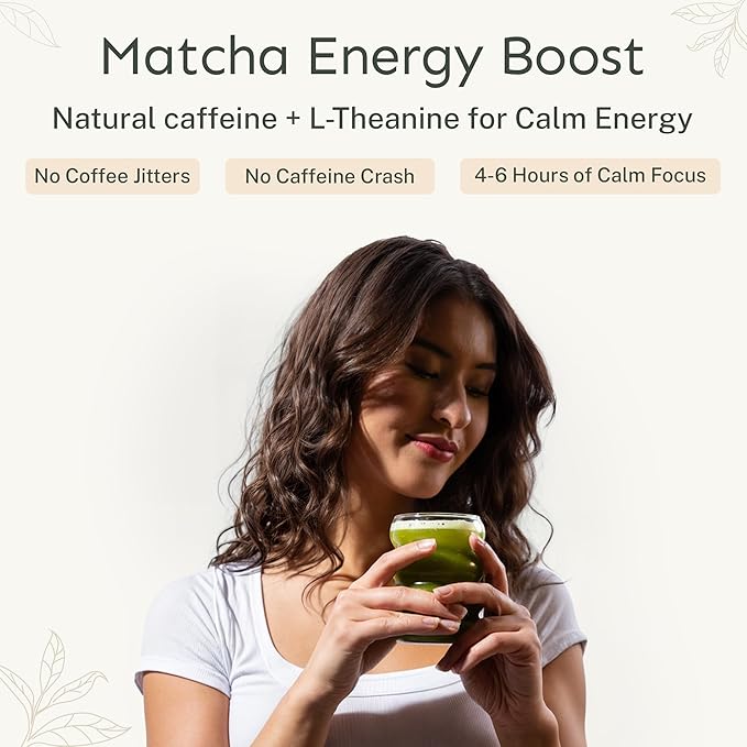 Yu Tea Organic Ceremonial Grade Matcha Powder, 50 Servings | Packed with Antioxidants, L-Thanine & Natural Caffeine | Unsweetened Grade A Japanese Matcha Powder | Resealable Pouch, 2.65 oz - Bloomnest