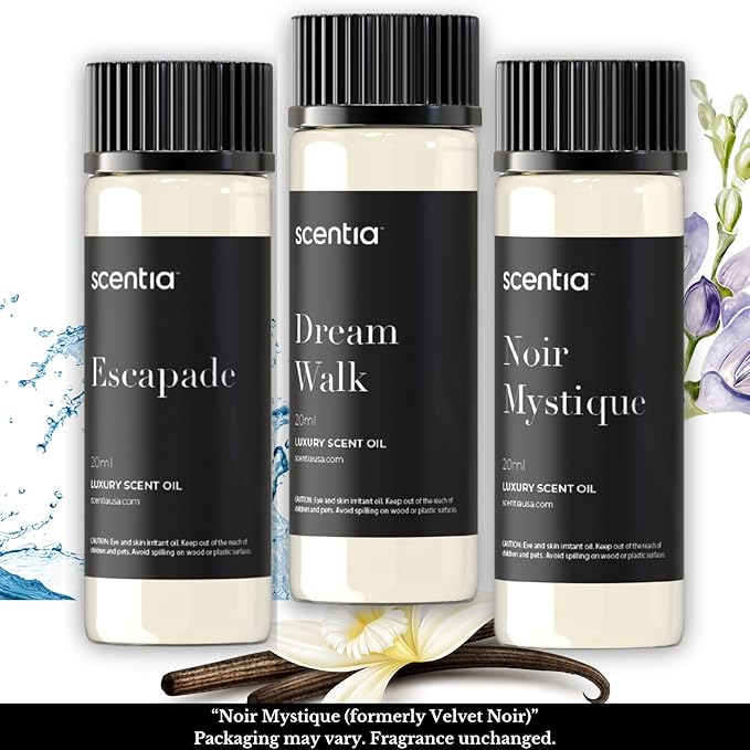 Scentia Hotel Inspired Collection Diffuser Oils – 3×20ml Aromatherapy Set | Luxury Scents Inspired by 5-Star Hotels | Gift-Ready Essential Oil Blend - Thanksgiving & Holiday Gift - Bloomnest