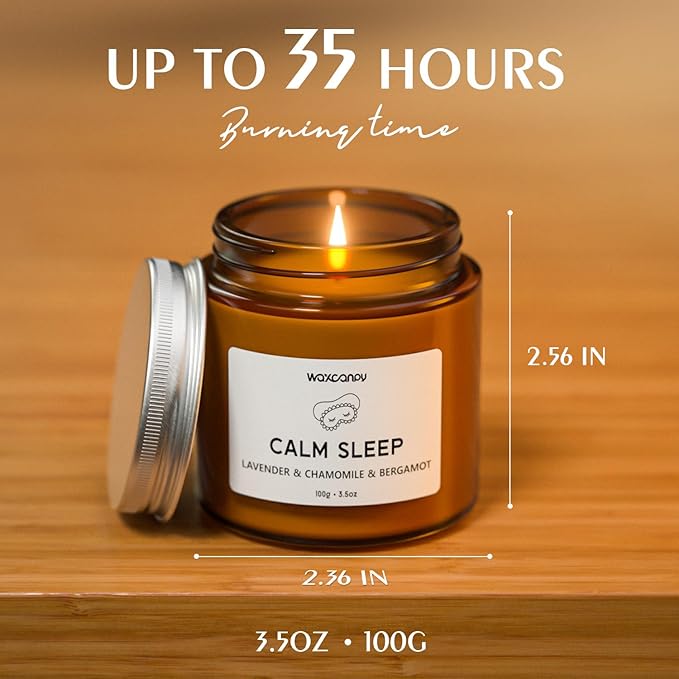 Scented Candle Gift Set, Soy Candles for Women, Sleep Candles for Home Scented, 2 Pack Aromatherapy Candle for Relaxing, Sleep, Stress Relief & Home Decor - Bloomnest