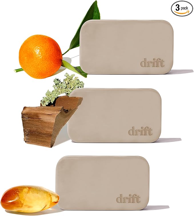Drift Car Air Freshener - The Original Stone Air Freshener - Car Odor Eliminator - Long Lasting Scent - Metal Clip - Essential Oils - Clean Ingredients - Variety 3 Pack Refill - NO CLIP INCLUDED - Bloomnest