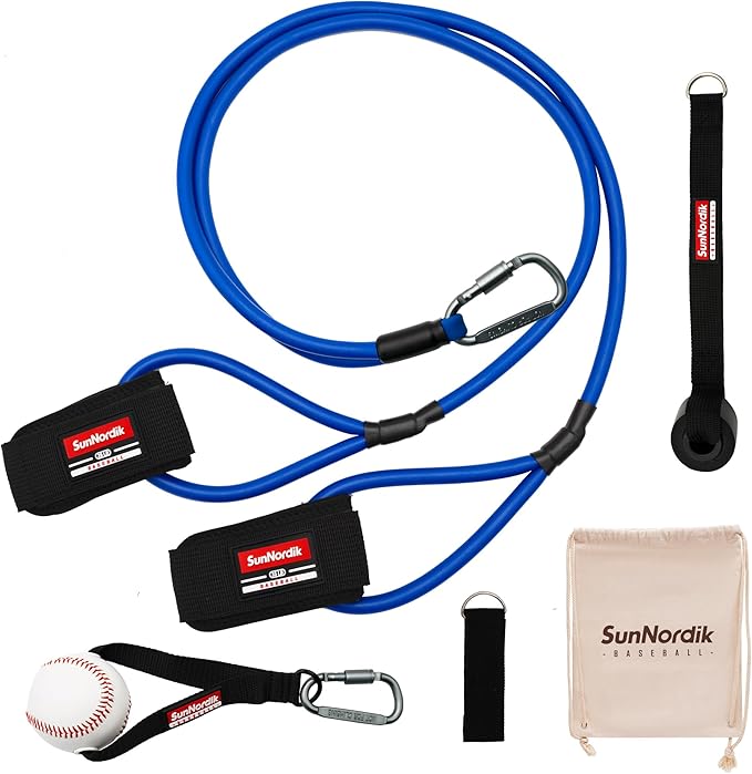 Resistance Bands for Pitchers, Baseball & Softball Training Equipment for Improving Arm Strength & Pitching Training, Baseball Pitching Bands for All Skill Levels - Bloomnest