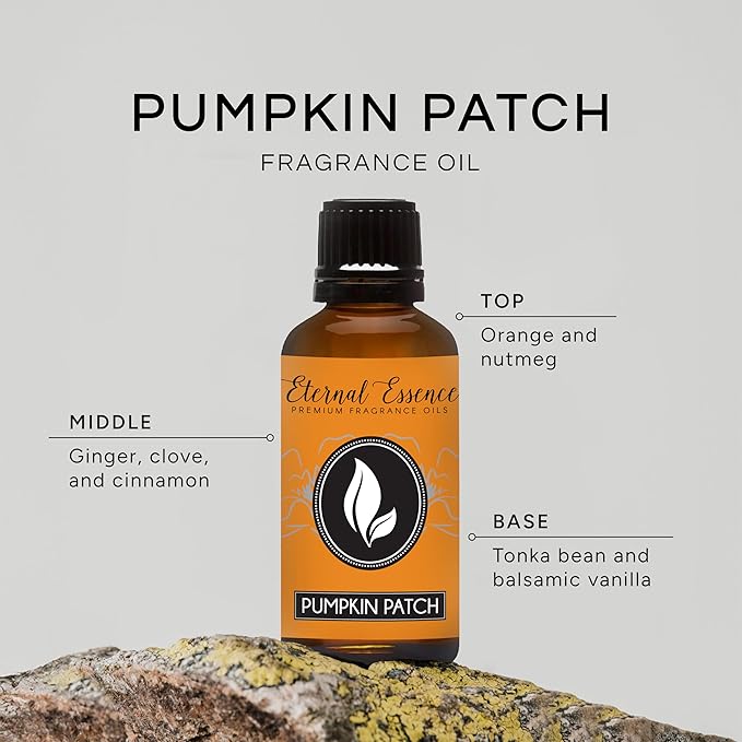 Eternal Essence Oils Pumpkin Patch 30ml Premium Fragrance Oil - for Candle, Soap Making, Aromatherapy, Diffusers, Home Care, & Humidifiers EternalEssenceOils