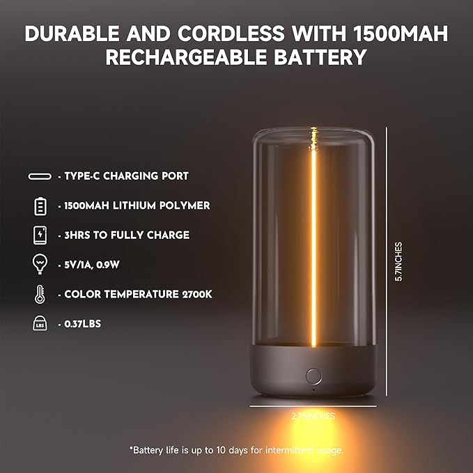 AUGE LIGHT Mini Minimalist Table Lamp Cordless LED Desk Lamp Rechargeable Modern Night Lights Portable Nightstand Lamps Unique Ambient Light Mood Lighting for Bedroom, Beside, Nursery - Bloomnest