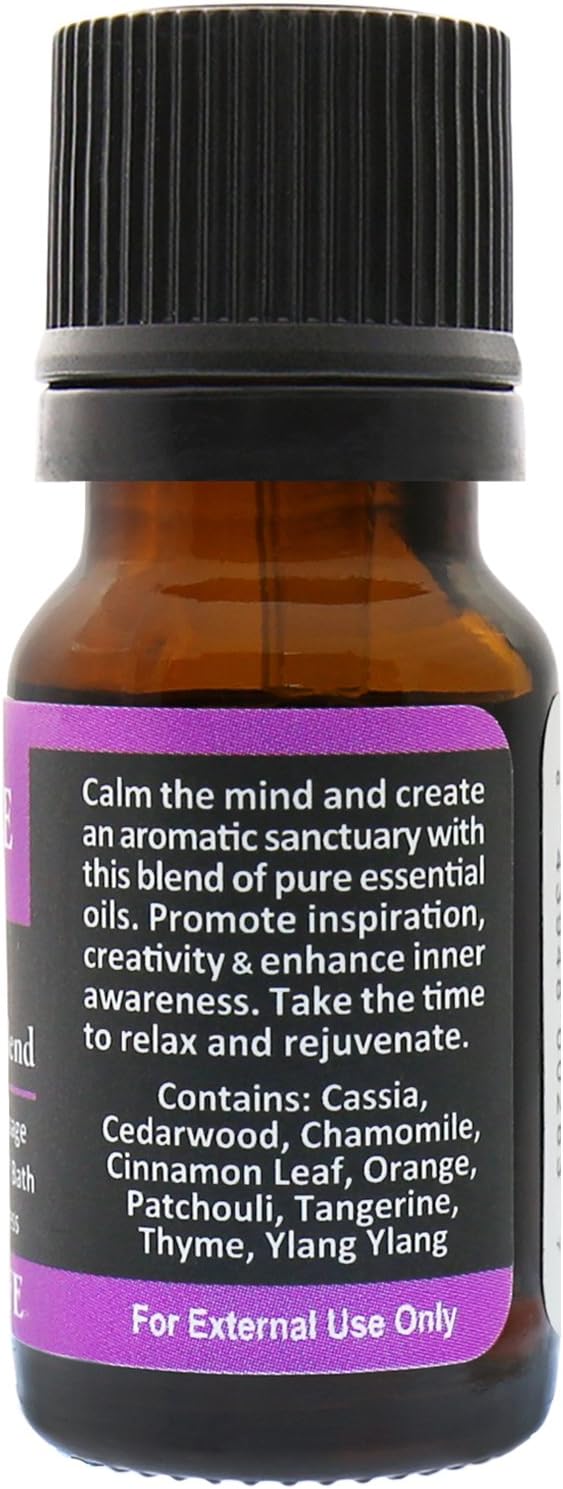 Plantlife Inspire Aromatherapy Essential Oil Blend - Straight from The Plant 100% Pure Therapeutic Grade - No Additives or Fillers - Made in California 10 ml - Bloomnest