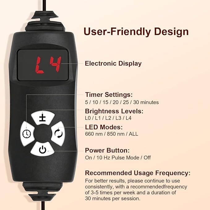 Red Light Therapy for Body and Face, Red Light Panel with 660nm & 850nm LEDs, Infrared Light Therapy Lamp with Adjustable Stand, Red Light-Therapy at Home with Eyes Protection Goggles Fussion