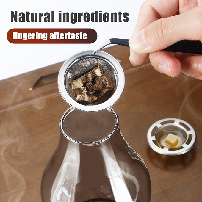 Glass Incense Holder for Sticks, Wooden Incense Stick Holder With Ash Catcher, Modern Insence-Stick Holder, Multi-Functional Anti-Ash Flying Incent Holder for Yoga Spa Meditation Home Zen Decor (Gray) - Bloomnest