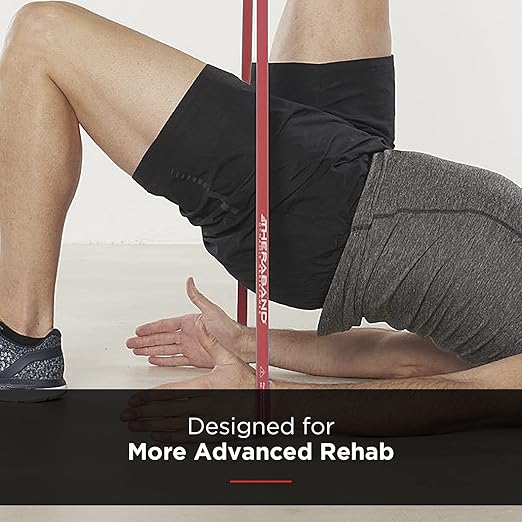 THERABAND High Resistance Band, Elastic Super Bands for Improving Flexibility, Injury Rehab, & Full Body Workouts, Heavy Duty Stretch Bands for Powerlifting, Light, Red, 15 lbs. Resistance - Bloomnest