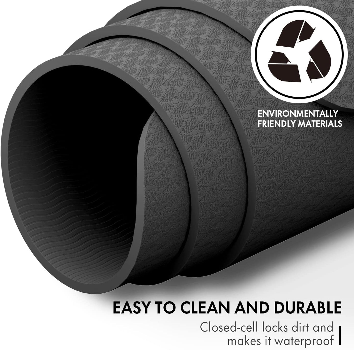 FrenzyBird Large Yoga Mat 6'x 4'（72”x 48”）—1/4" &1/3" Extra Wide Exercise Mat 183cm x 122cm Large Exercise Mat Big Home Yoga Mat Pilates Mat,Non Slip,Thick,TPE Workout Mat,for Women & Men, Yoga, Pilates, Gym and Floor Workouts Pilates