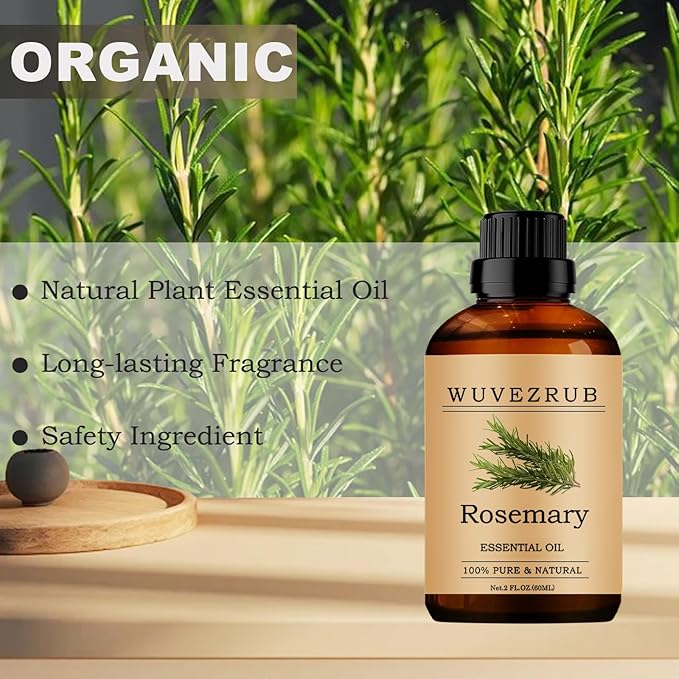 Rosemary Essential Oils, 60ML Pure and Natural Essential Oil for Aromatherapy Diffuser - Rosemary /2 Fl Oz - Bloomnest